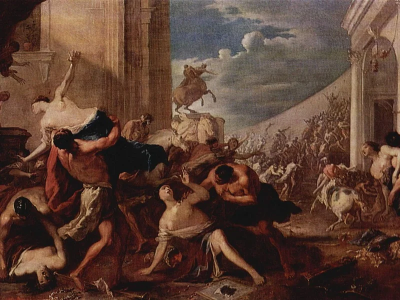 1609-Johann Heinrich Schönfeld - Raub der Sabinerinnen - Hermitage, San Pietroburgo